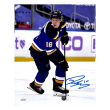 Robert Thomas St Louis Blues Autographed Home Uniform Photo - JSA COA