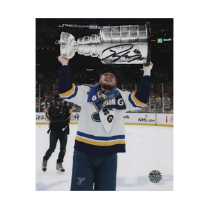 Robert Thomas St Louis Blues Autographed Stanley Cup Photo: Black Signature - Fan Cave COA