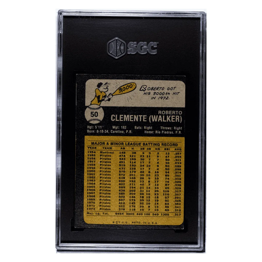 Roberto Clemente SGC 4.5 1973 Topps Card #50
