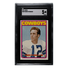 Roger Staubach SGC 5 1972 Topps Rookie Card #200