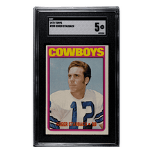 Roger Staubach SGC 5 1972 Topps Rookie Card #200