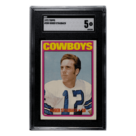 Roger Staubach SGC 5 1972 Topps Rookie Card #200