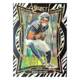 Rome Odunze 2024 Panini Select Zebra Prizm Shock Concourse Rookie RC Card #3