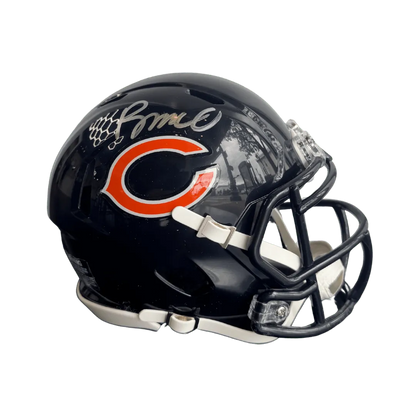 Rome Odunze Chicago Bears Autographed Mini Speed Helmet - Fanatics COA