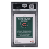 Rome Odunze PSA 10 2024 Panini Donruss Optic Downtown! Rookie RC Card #15