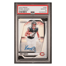 Rome Odunze PSA 10 2024 Panini Prizm Autograph Rookie RC Card #385