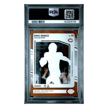 Rome Odunze PSA 9 2024 Clearly Donruss Autograph Orange #d/ 199 Card #60