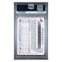 Ronald Acuna Jr PSA 10 2022 Topps Chrome Sonic Aqua/ Pink Sonic Refractor #d/ 199 Card #165