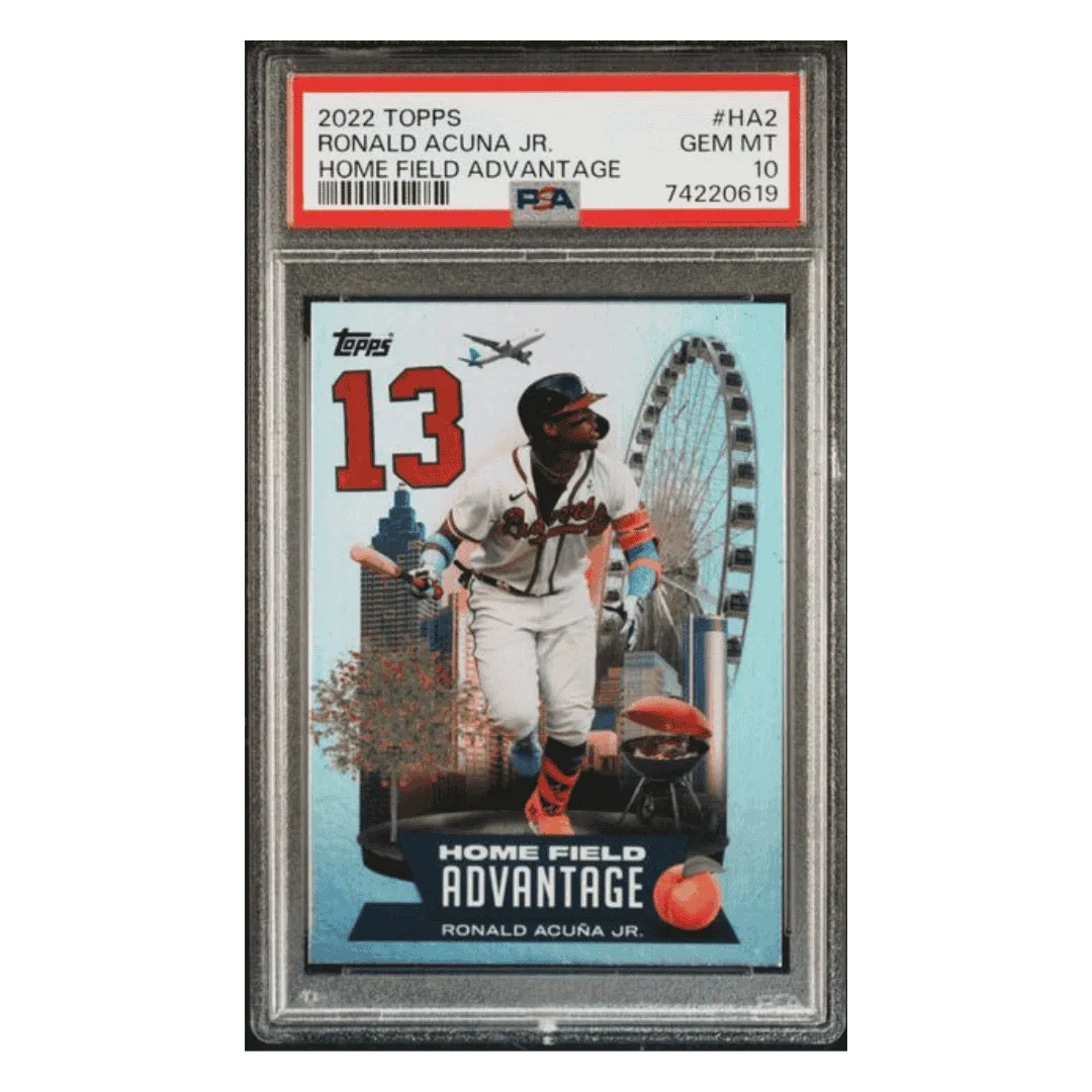 Ronald Acuna Jr PSA 10 2022 Topps Home Field Advantage Card #HA2