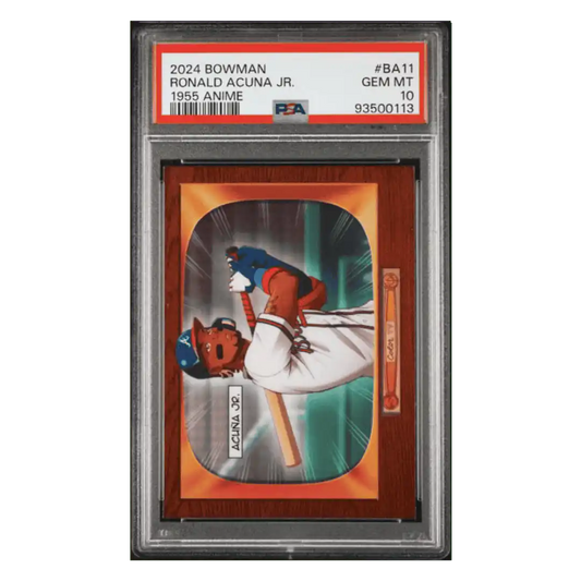 Ronald Acuna Jr PSA 10 2024 Topps Bowman 1955 Bowman Anime Card #BA11