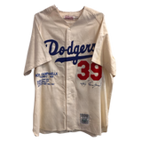 Roy Campanella Brooklyn Dodgers Autographed Cooperstown Collection Stat Jersey - JSA LOA