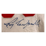 
Roy Campanella Brooklyn Dodgers Autographed Cooperstown Collection Stat Jersey - JSA LOA — Back