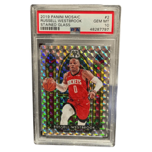 Russell Westbrook PSA 10 2019 Panini Mosaic Stained Glass Card #2