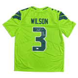 Russell Wilson Seattle Seahawks Alternate Green Nike Autographed Jersey - Fanatics COA