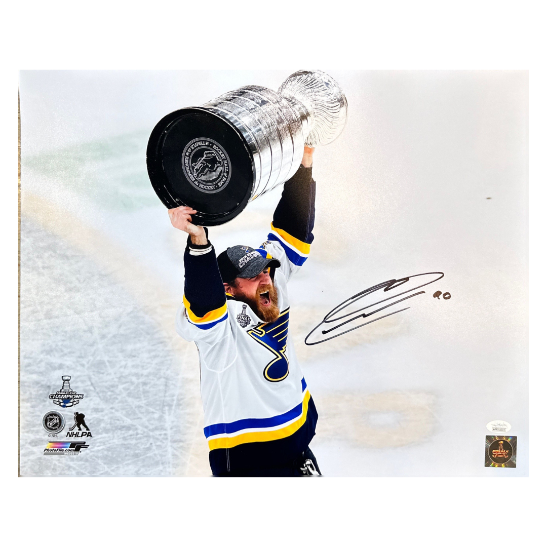 Ryan O'Reilly St Louis Blues Autographed Stanley Cup On Ice Photo - JSA COA