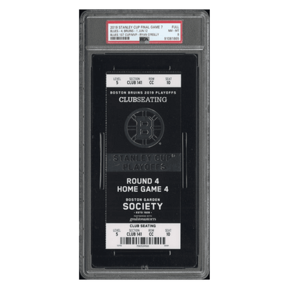 Ryan O'Reilly PSA 8 2019 Stanley Cup Final Games 7 St Louis Blues 1st Cup/MVP Ticket