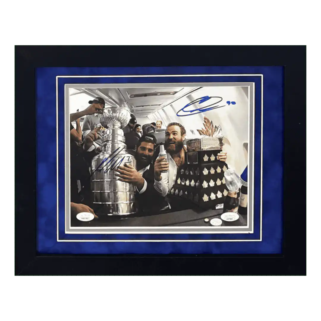 Ryan O'Reilly & Pat Maroon St Louis Blues Dual Autographed Framed 8x10 Photo - JSA COA