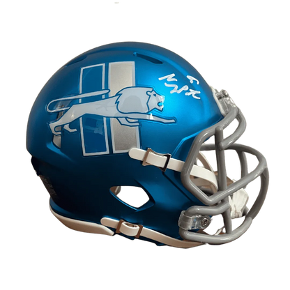 Sam LaPorta Detroit Lions Autographed 2023 Alternate Mini Speed Helmet - Beckett COA