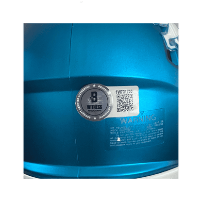 Sam LaPorta Detroit Lions Autographed 2023 Alternate Mini Speed Helmet - Beckett COA