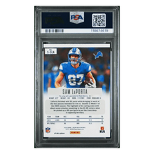 Sam LaPorta PSA 8 2024 Panini Prizm Deca Signature Silver Prizm Card #SSLA