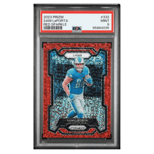 Sam LaPorta PSA 9 2023 Panini Prizm Red Sparkle Rookie RC Card #332