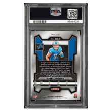 Sam LaPorta PSA 9 2023 Panini Prizm Red Sparkle Rookie RC Card #332