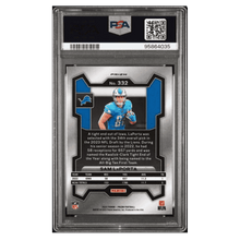 Sam LaPorta PSA 9 2023 Panini Prizm Red Sparkle Rookie RC Card #332