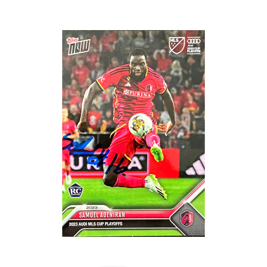 Samuel Adeniran St Louis City SC Autographed 2023 Topps Now MLS Cup Playoffs #8 Trading Card - JSA COA