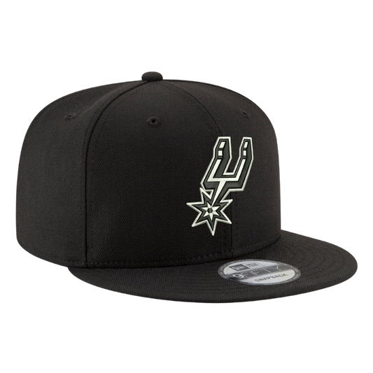 San Antonio Spurs Black & White 9FIFTY Snapback Hat