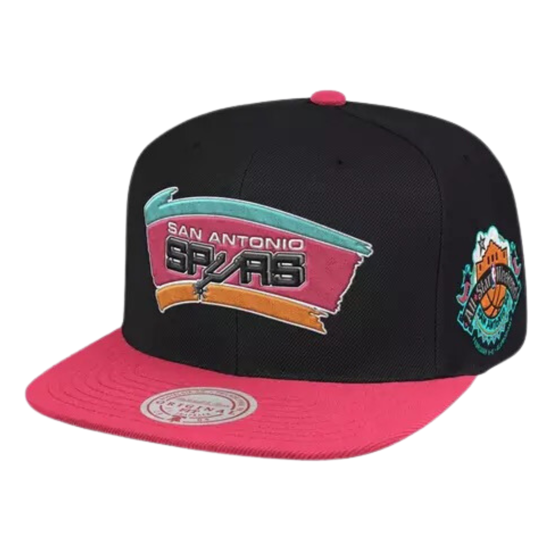 San Antonio Spurs Mitchell and Ness 1996 All Star Side Patch Snapback Hat