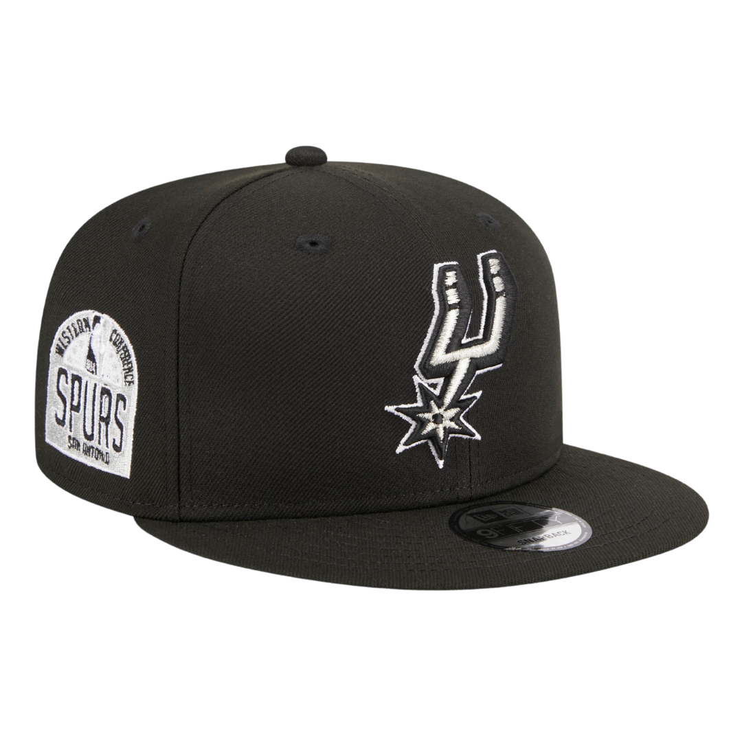 San Antonio Spurs Western Conference Patch New Era Black 9FIFTY Adjustable Snapback Hat