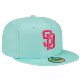 San Diego Padres City Connect New Era Teal/Hot Pink 59FIFTY Fitted Hat