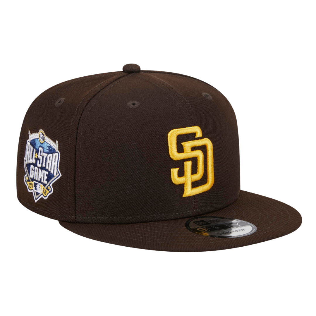 San Diego Padres 2016 All Star Game Patch New Era Brown 9FIFTY Adjustable Snapback Hat