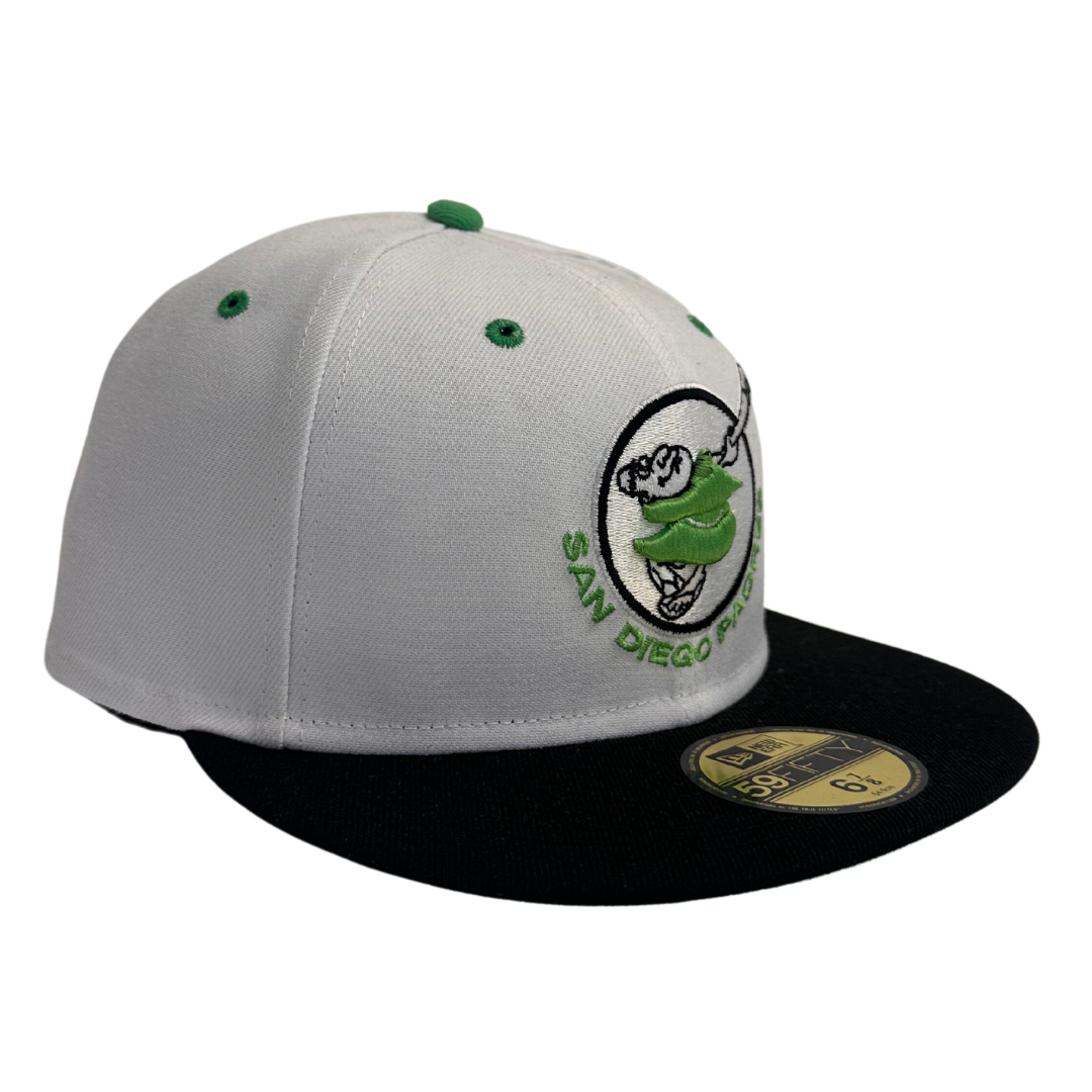 San Diego Padres Green and White Custom 59FIFTY Fitted Hat