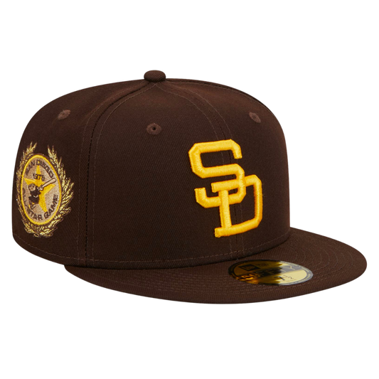 San Diego Padres Laurel Side Patch 59FIFTY Fitted Hat
