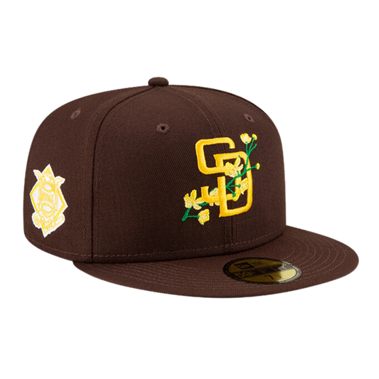 San Diego Padres Side Patch Bloom 59FIFTY Fitted Hat