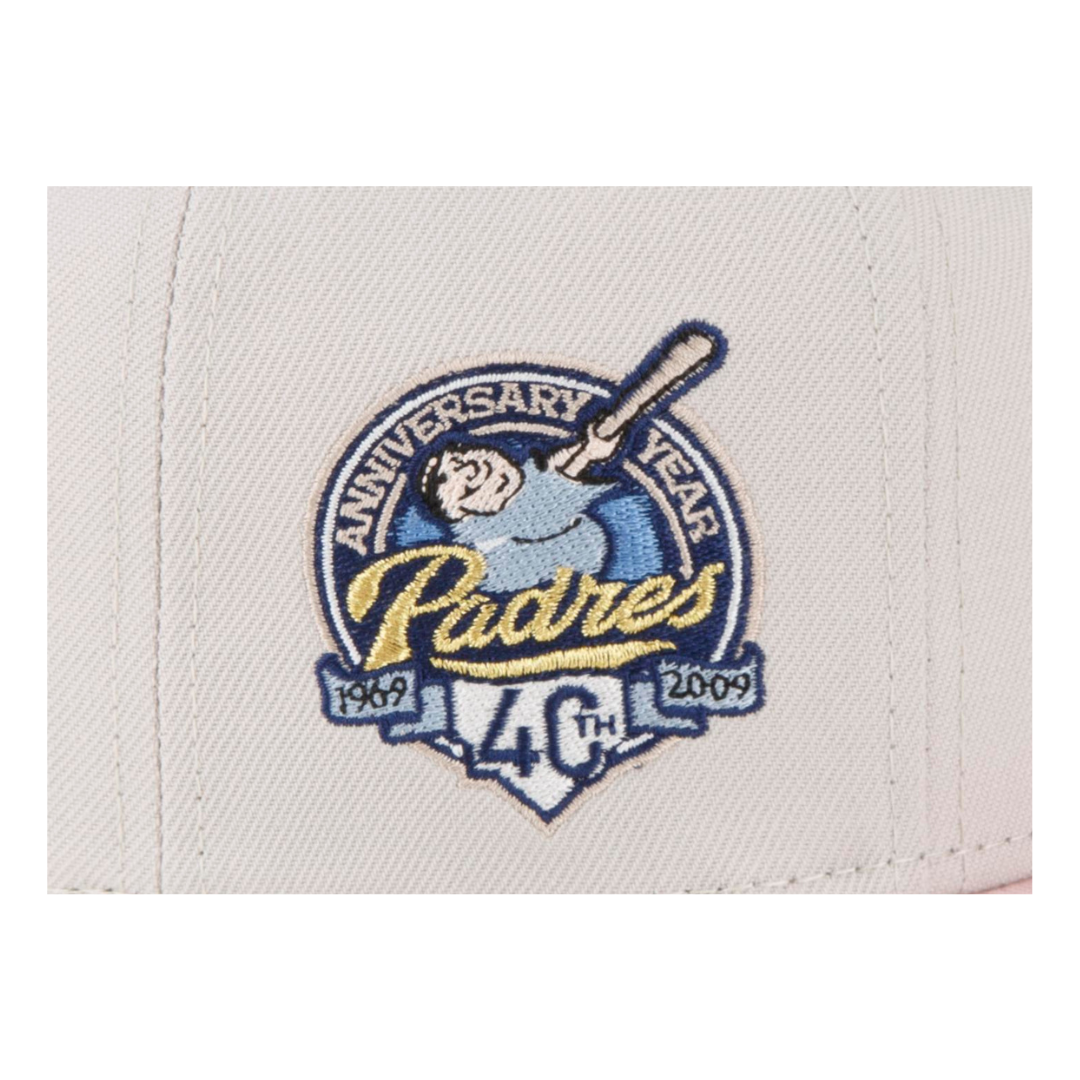 San Diego Padres Retro New Era Stone/Pink 59FIFTY Fitted Hat
