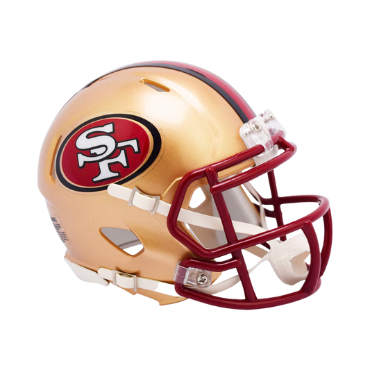 San Francisco 49ers 1996-2008 Throwback Speed Riddell Mini Football Helmet