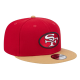 San Francisco 49ers Official Team Color 2Tone New Era Red/Gold 9FIFTY Adjustable Snapback Hat