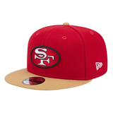 San Francisco 49ers Official Team Color 2Tone New Era Red/Gold 9FIFTY Adjustable Snapback Hat