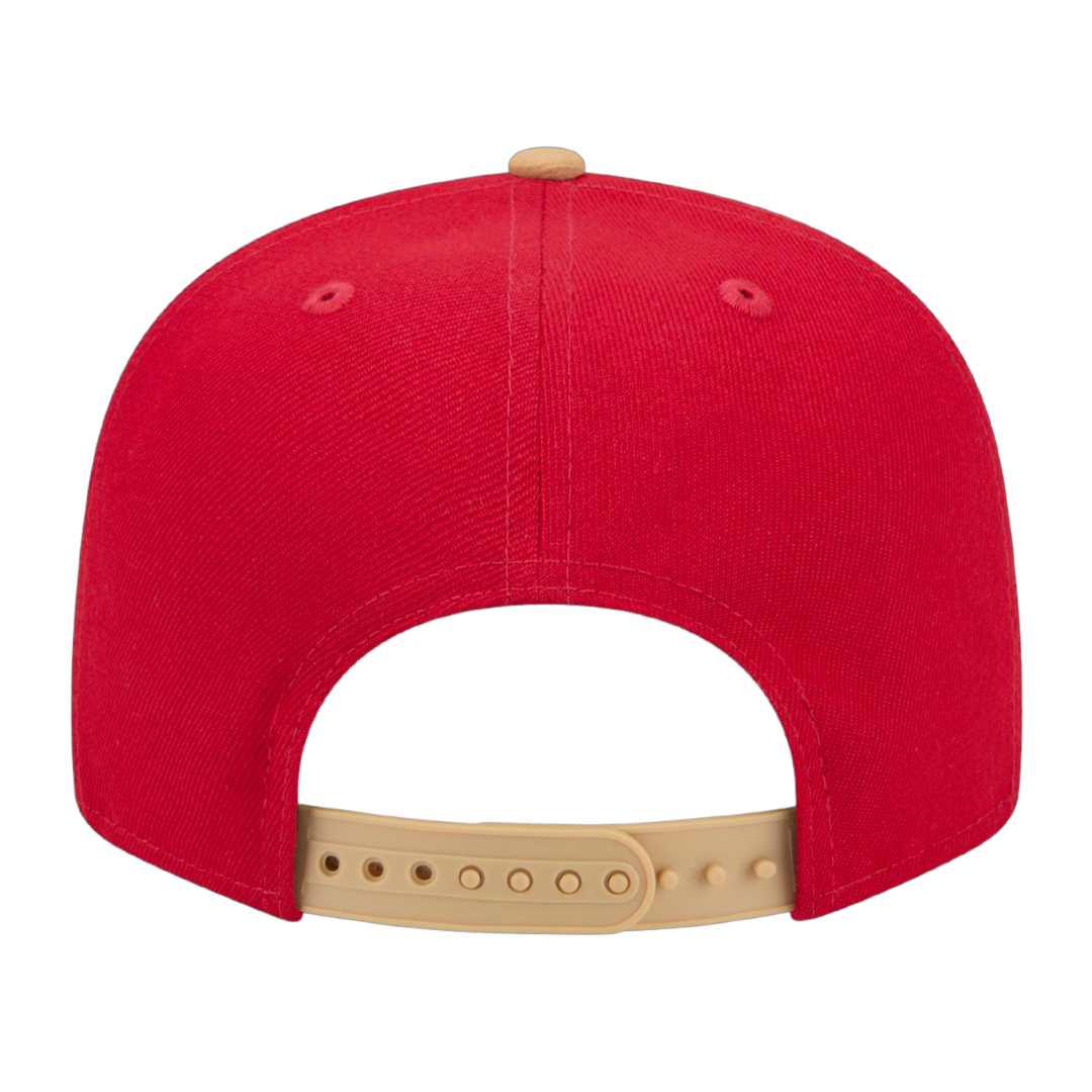 San Francisco 49ers Official Team Color 2Tone New Era Red/Gold 9FIFTY Adjustable Snapback Hat