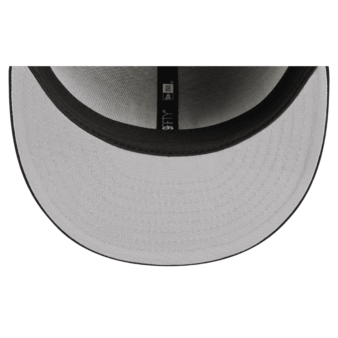Kansas City Chiefs Side Patch New Era Black & White Logo 59FIFTY Fitted Hat