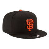 San Francisco Giants Official Team Color Black New Era 9FIFTY Adjustable Snapback Hat