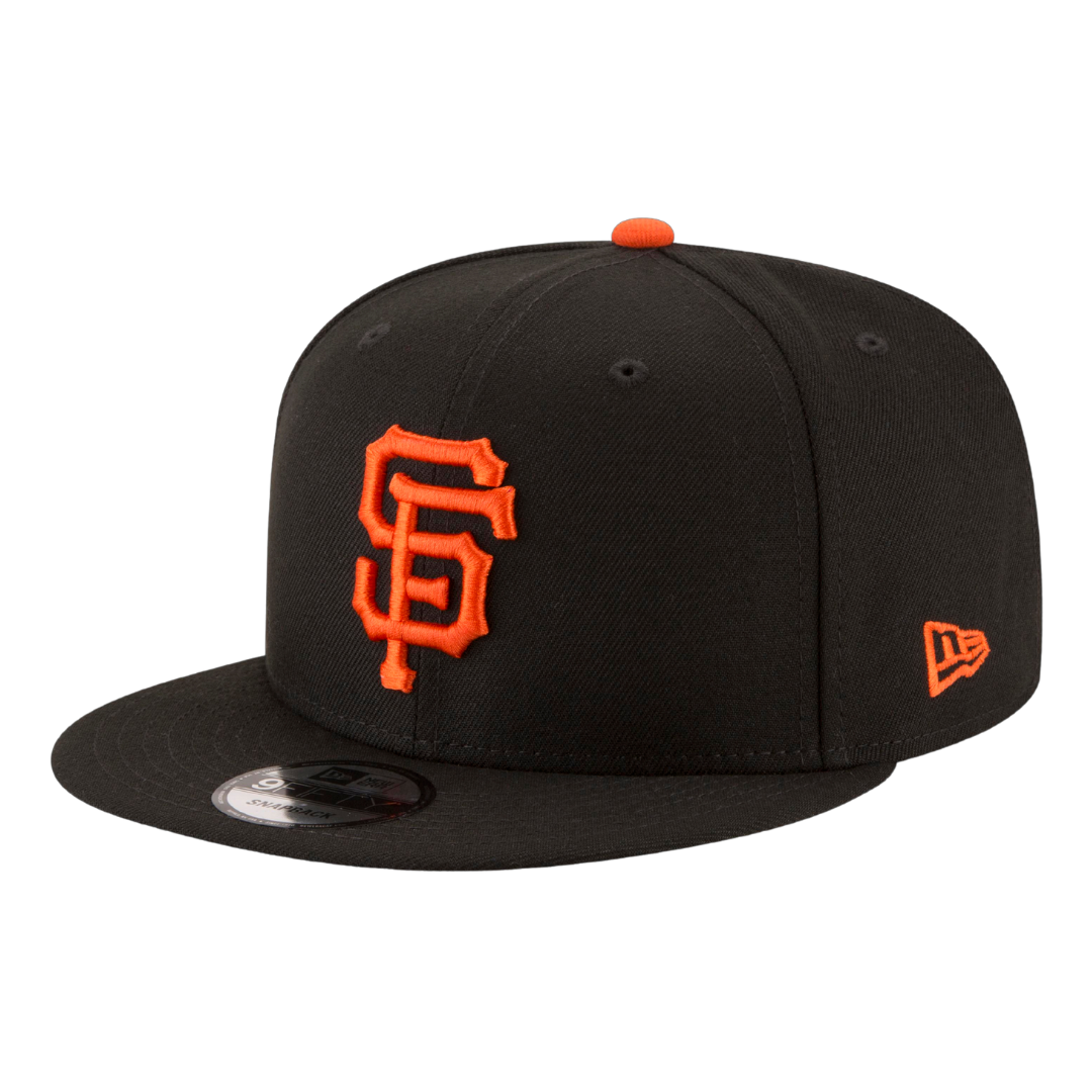 San Francisco Giants Official Team Color Black New Era 9FIFTY Adjustable Snapback Hat