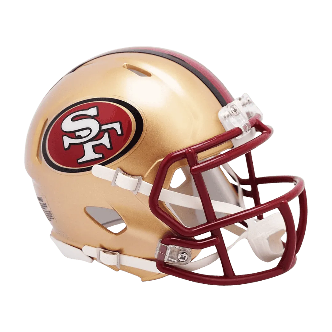 San Francisco 49ers 1996-2008 Throwback Speed Riddell Mini Football Helmet