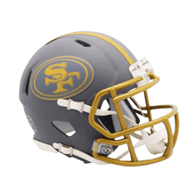 San Francisco 49ers Slate Speed Riddell Mini Football Helmet
