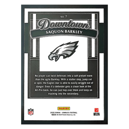 Saquon Barkley 2025 Panini Donruss Downtown Card #7