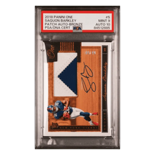 Saquon Barkley PSA 9 2018 Panini One Patch Autograph Bronze #49/ 49 Card #5