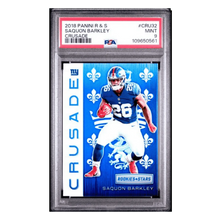 Saquon Barkley PSA 9 2018 Panini Rookies & Stars Crusade Card #CRU32