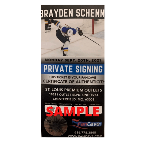 Brayden Schenn St Louis Blues Autographed Scream 8x10 Photo - Fan Cave COA